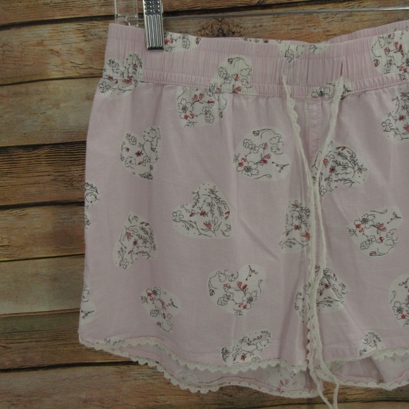 GAP Body Hearts and Flowers Summer Sleep Shorts M - Picture 10 of 16
